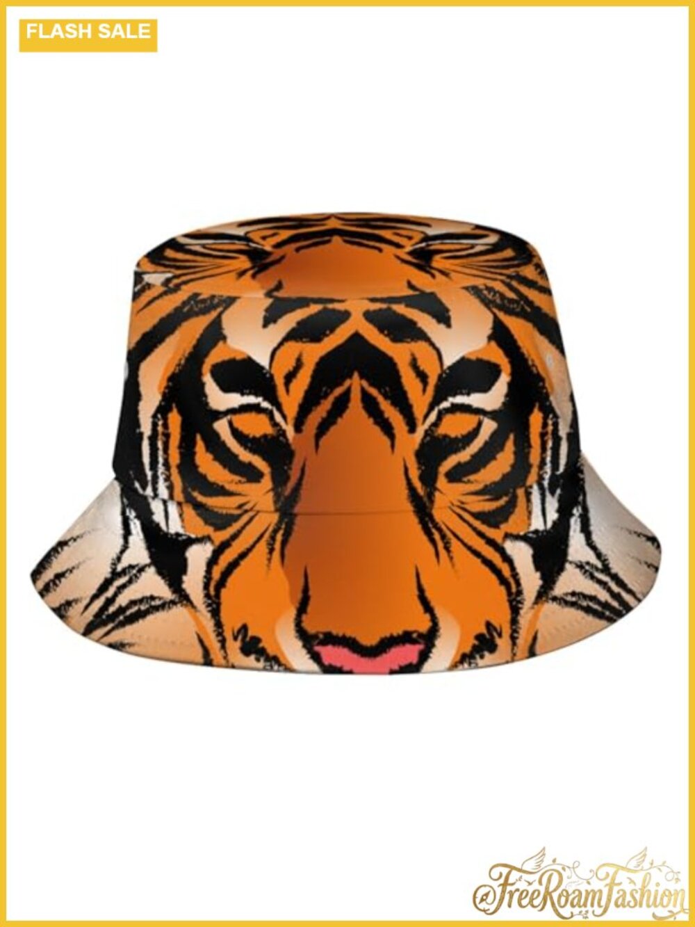 Polyester Animal Print Bucket Hat UV Protection Packable Unisex